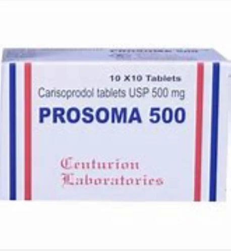 Prosoma 500mg Tablets, Packaging Type : Box