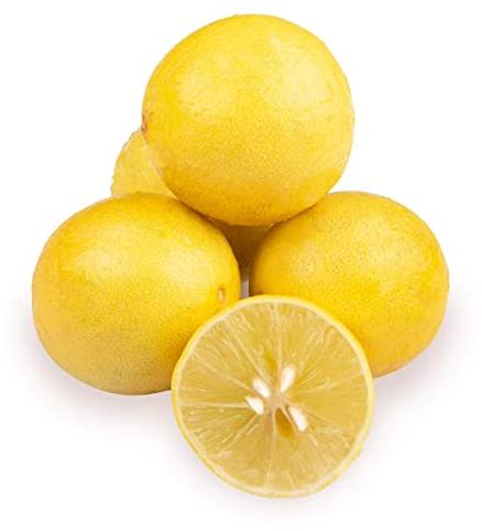 Round Organic Lemon, for Drinks, Pickles, Taste : Sour
