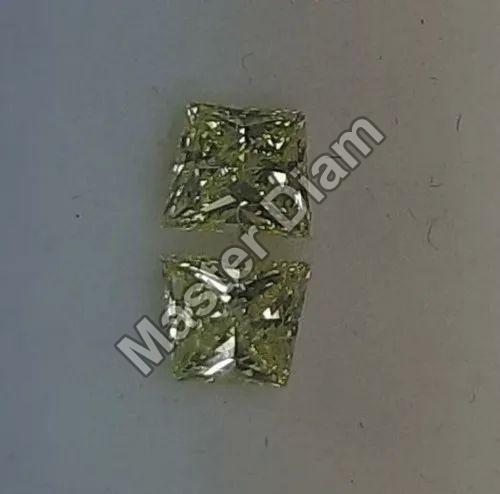 5mm Princess Cut Tapered Diamond, Packaging Type : Packet
