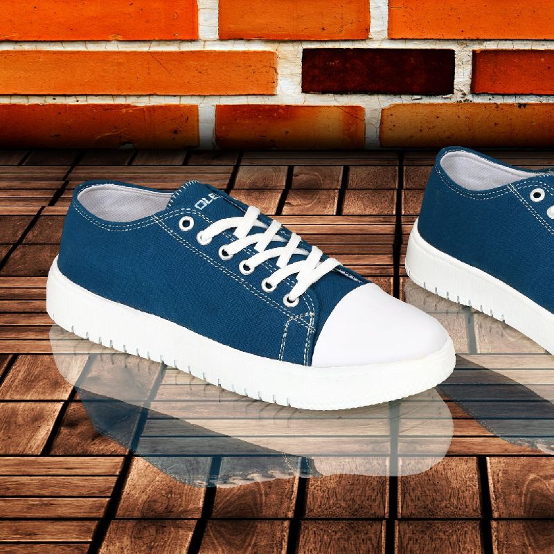 Rubber Mens Blue Canvas Shoes, Occasion : Casual at Rs 250 / Pair in ...