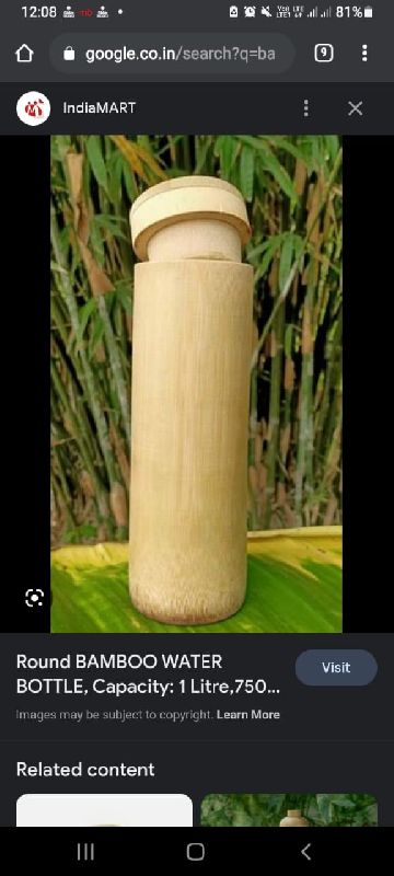 Bamboo bottle, Shelf Life : 2 years