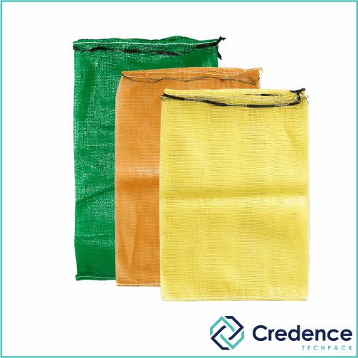 PP Leno Mesh Bags, Color : Red, Yellow, etc