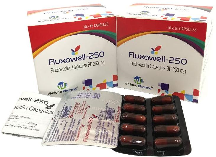 250 Mg Flucin Flucloxacillin Capsules, Certification : ISO 9001:2008 at ...