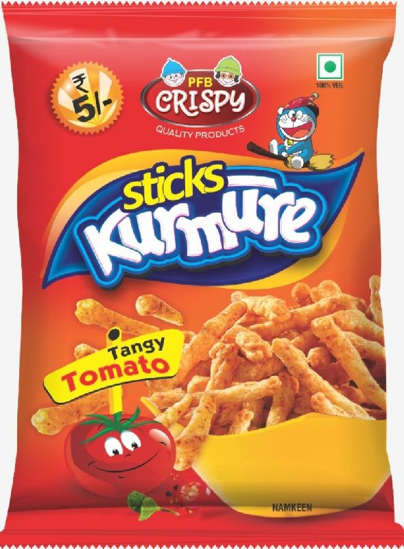 Crispy Kurmure sticks with Tangy Tomato, for Snacks, Style : Fried