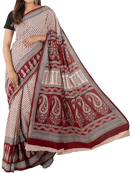 Cotton Bagh Printed Saree, Occasion : Casual