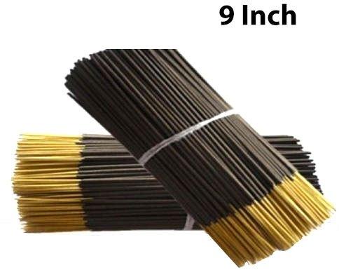 9 Inch Incense Sticks, for Aromatic, Church, Pooja, Therapeutic, Packaging Type : Plastic Packet