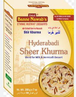 Ustad Banne Nawabs Sheer Khurma, Certification : FSSAI Certified