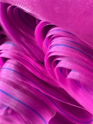 Pink HDPE Monofilament Net Fabric, Pattern : Plain
