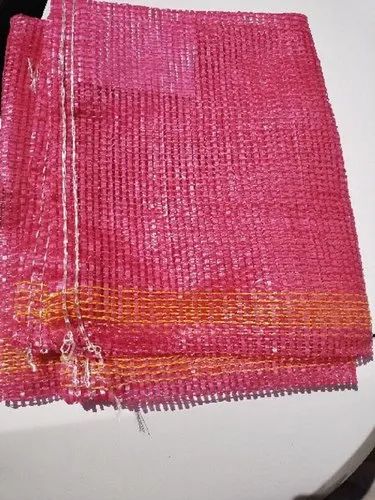 Divya Plastic Leno Mesh Bags, Color : Red