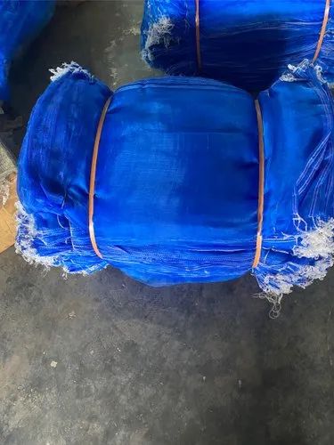 Divya Plain Monofilament Net Bag, Color : Blue