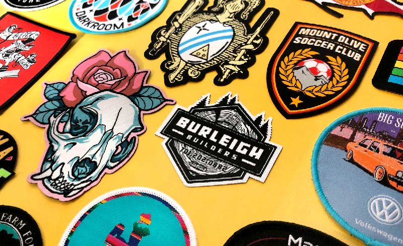 Printed Woven Clothing Patches, Feature : Durable