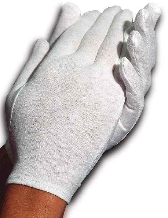 Plain Cotton Gloves, Length : 10-15 Inches
