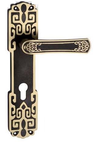 DFB Max Brass Mortise Handle, Color : Golden, Brown