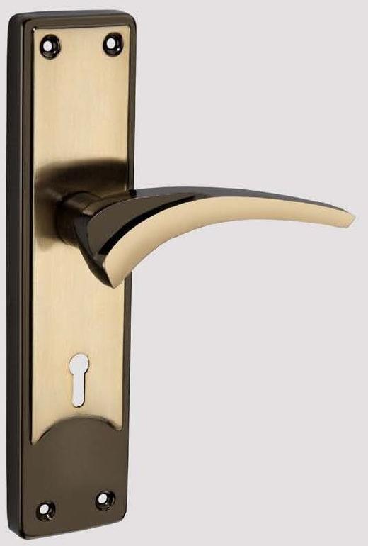 DFI 510 Iron Mortise Handle, for Doors, Color : Brown, Golden