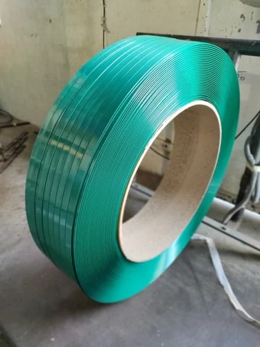 Plain Green PET Strapping Rolls, Technics : Machine Made