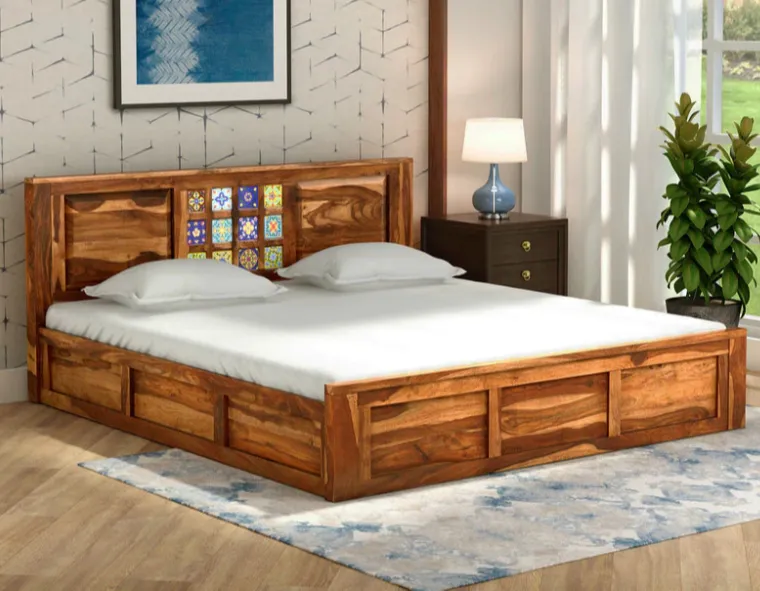 Wooden Designer Bed, INR 25,000 / Piece by Jai Ambey Art Palace from