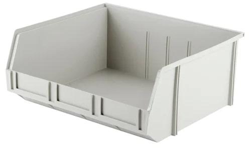 Geenova Rectangle White Plastic Bin, for Storage, Size : 165 X 114 X 78 mm