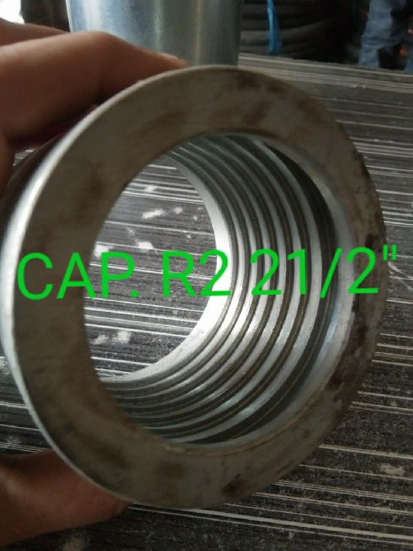 Silver 21/2 Inch BSP Threaded Cap, for Pipe Fittings, Feature : Fine Finishing