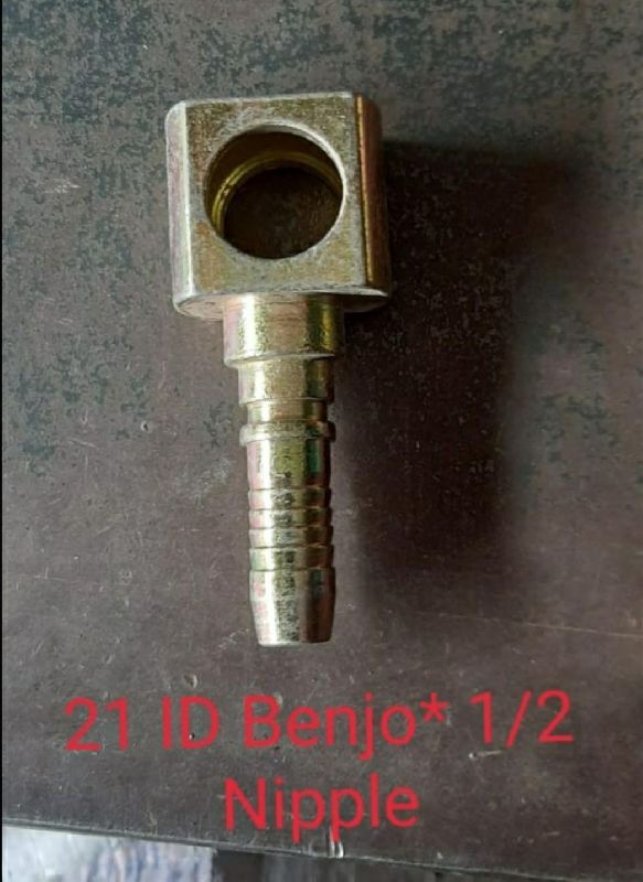 Metal Banjo Nipple, for Pipe Fittings, Feature : Fine Finished