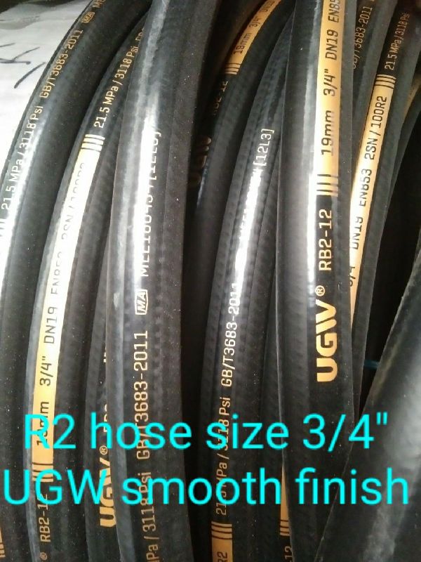 Round High UGW 3/4 Inch Hydraulic Hose Pipe, for Industrial Use, Specialities : Perfect Finish