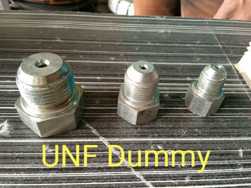 Polished Metal UNF Dummy Plug, for Pipe Fittings