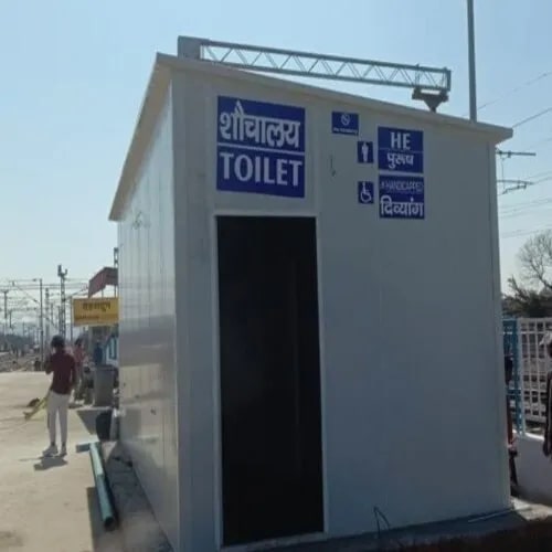 Polished Aluminium Toilet Portable Cabin, Size : Standard