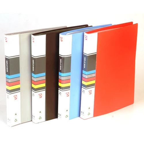 PP A4 Display Book, for Office, Study Purpose, Color Blue, Red, Gray