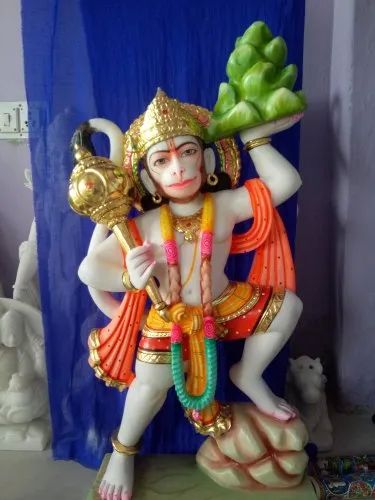 Marble Veer Hanuman Statue