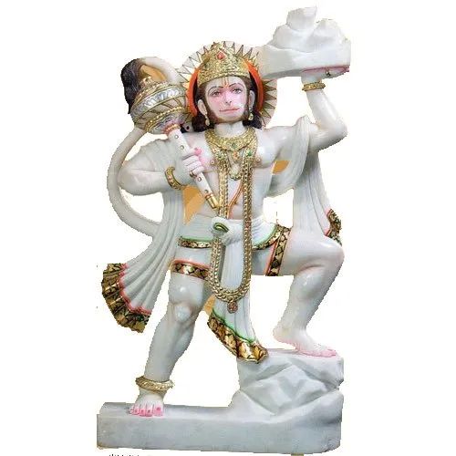 Marble Veer Hanuman Statue