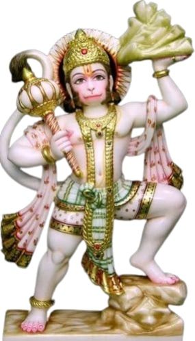 Marble Veer Hanuman Statue