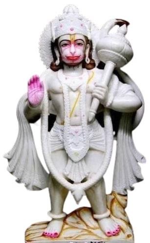 White Marble Hanuman Statue