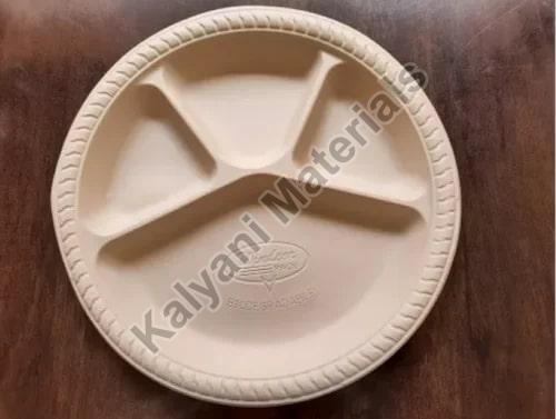 Round Disposable Corn Starch Plates, for Serving Food, Feature : Biodegradable, Eco Friendly