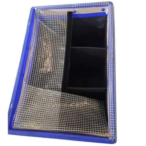 Blue Hdpe Bin With Flap Cover, Size : 600x400x200mm