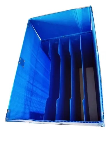 Rectangle Polypropylene PP Rectangular Foldable Box, for Industrial Use, Pattern : Plain