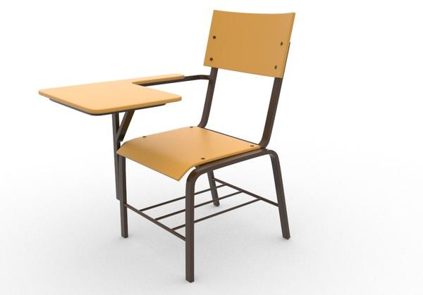 Polished Metal School Chair, for Student Use, Style : Modern
