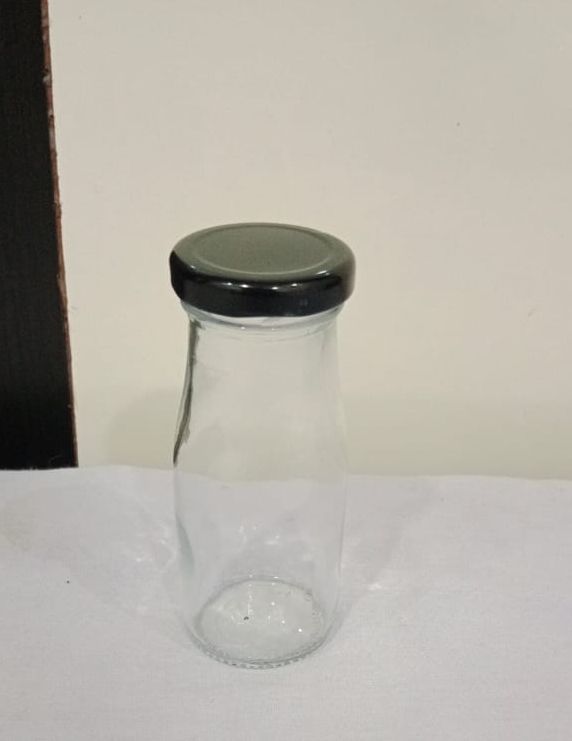 100ml Glass Round Milk Bottle