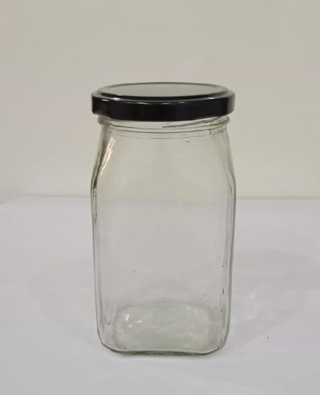 500gm Honey Square Glass Jar