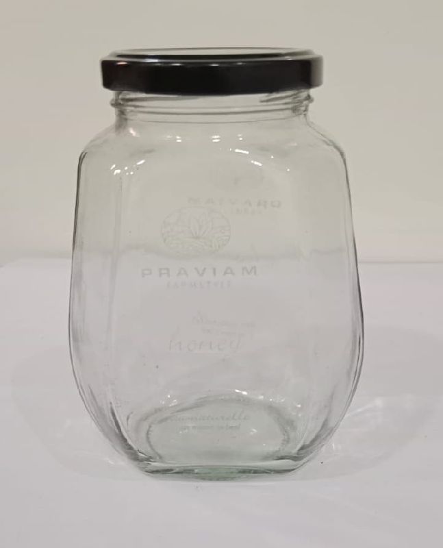 750ml Octagonal Glass Jar