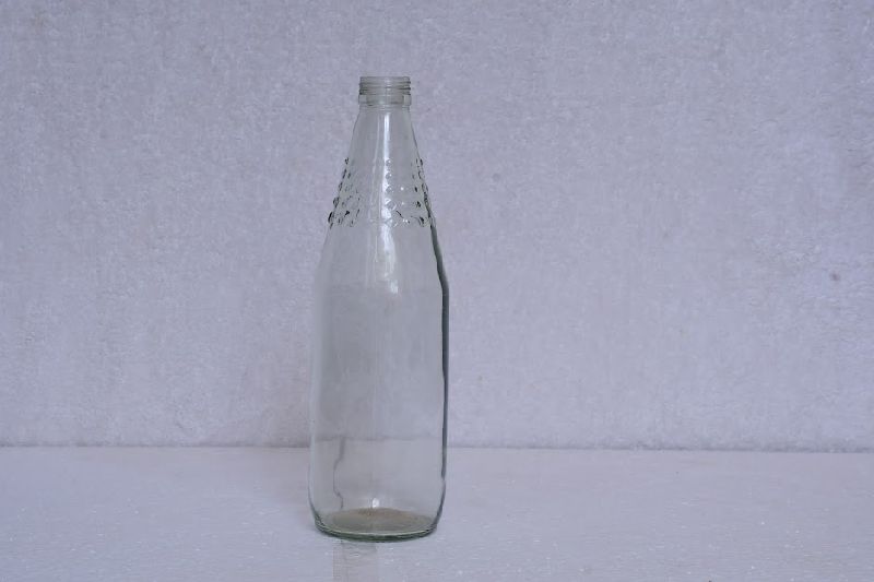 Glass Round Sharbat Bottle