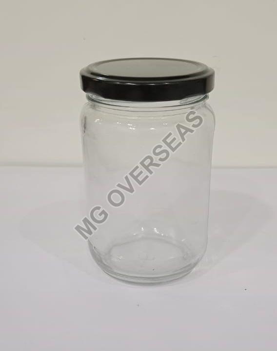 500ml Round Glass Jar at Rs 20 / Piece in Firozabad MG Overseas