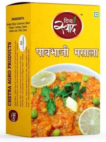 Divya Swad Pav Bhaji Masala Powder, for Cooking, Packaging Size : 50gm