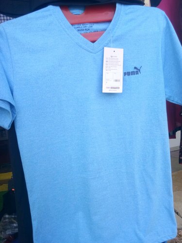 Plain Cotton Mens V Neck T-Shirts, Feature : Anti-Wrinkle, Easily Washable