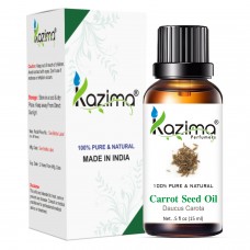 KAZIMA Carrot Seed Essential Oil, Packaging Size : 15ML, 30ML, 100ML, 300ML, 500ML, 1000ML