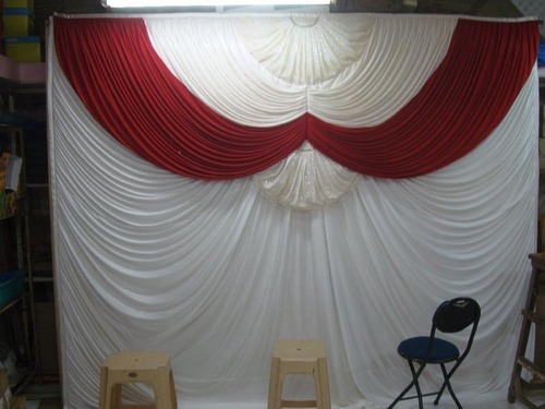Plain Decorative Wedding Backdrop, Size : 8x5feet, 9x10feet