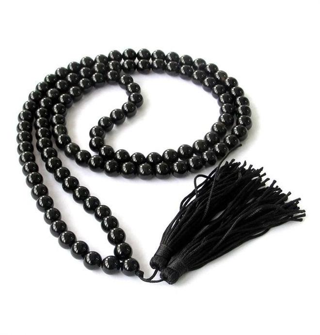 Natural Black Beads Mala, Feature : For Healing, Meditation Spiritual Purpose