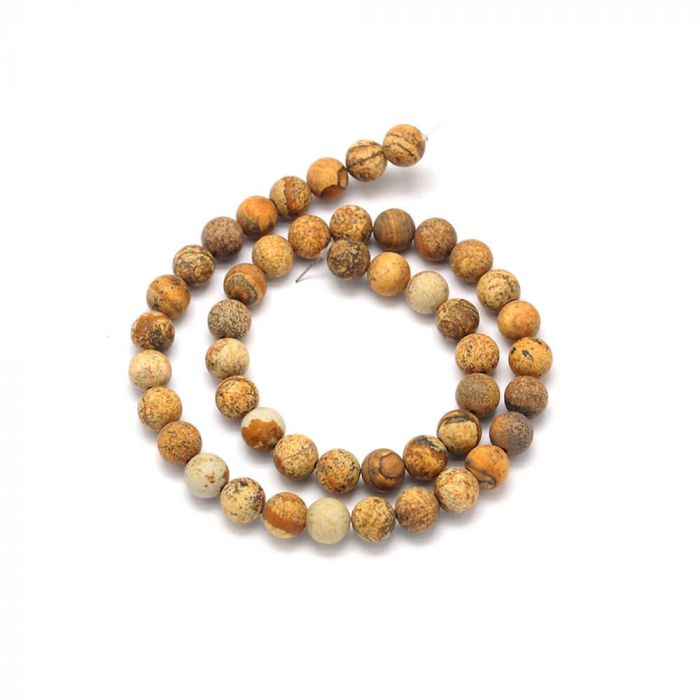 Round Stone Beads String