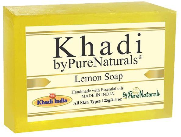 byPureNaturals Khadi Transparent Lemon Soap- 125gm