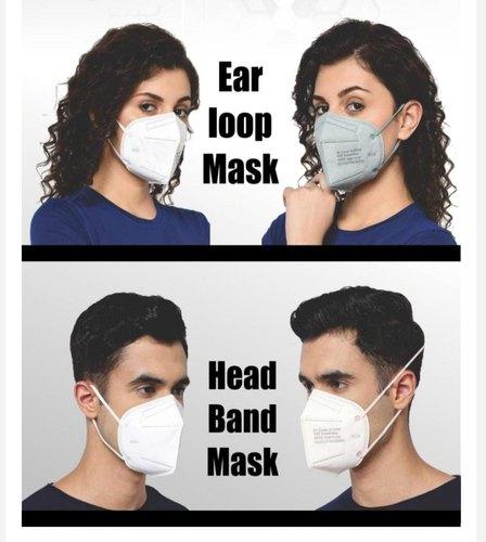 Dr Cover Fabric N 95 Mask, Color : Gray, White