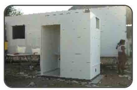 Jayasri Engineering Mobile Toilet, Shape : Cabinet