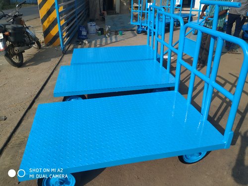 Mild Steel Plat Form Trolley, Capacity : 500-1000KG